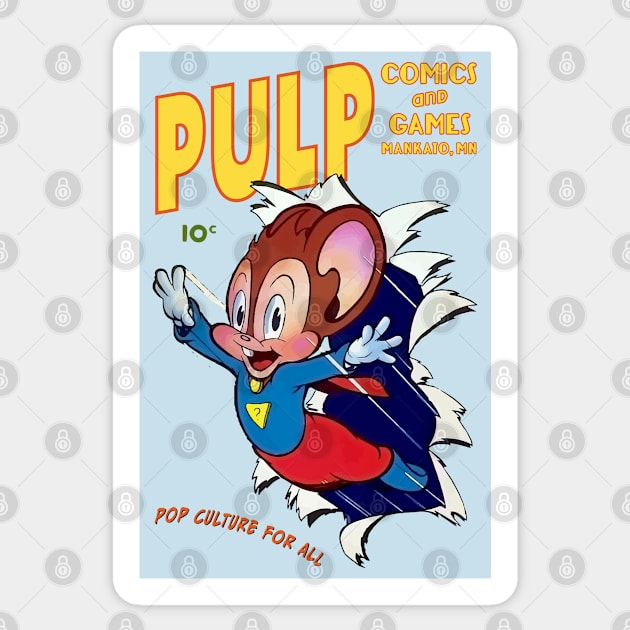 Pulp Super Mouse Sticker by PULP Comics and Games